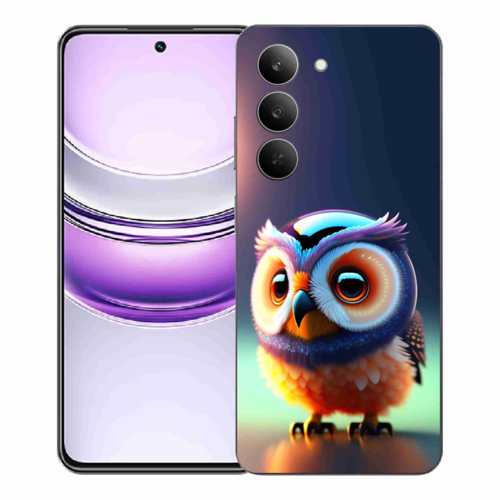 Gél borító mmCase a Realme 14x 5G készülékhez - bagoly