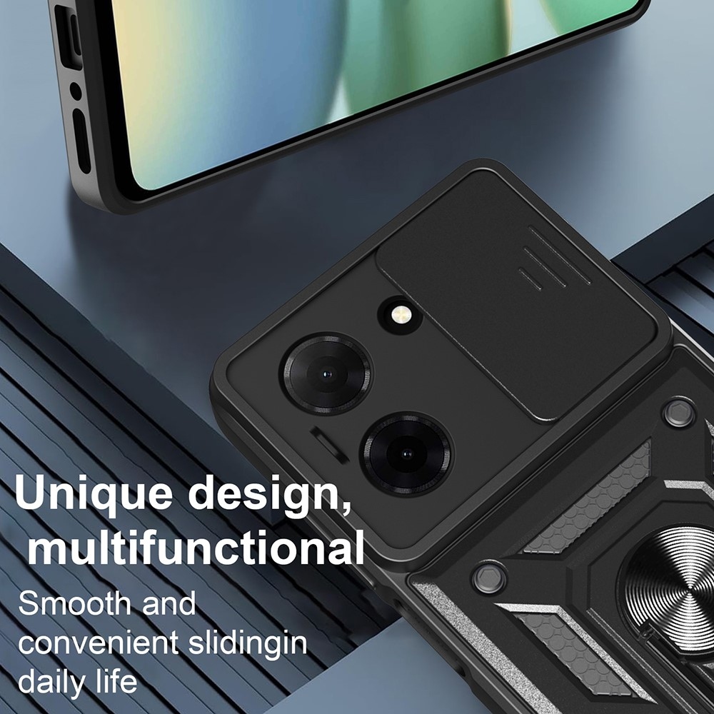 Tartós csúszásbiztos borító Xiaomi Redmi A5 (173.45x79.35x8.45mm) - fekete