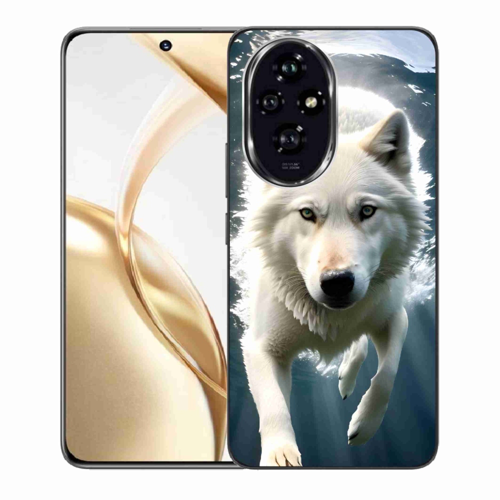 Zselés borítás mmCase a Honor 200 5G készülékhez - fehér farkas