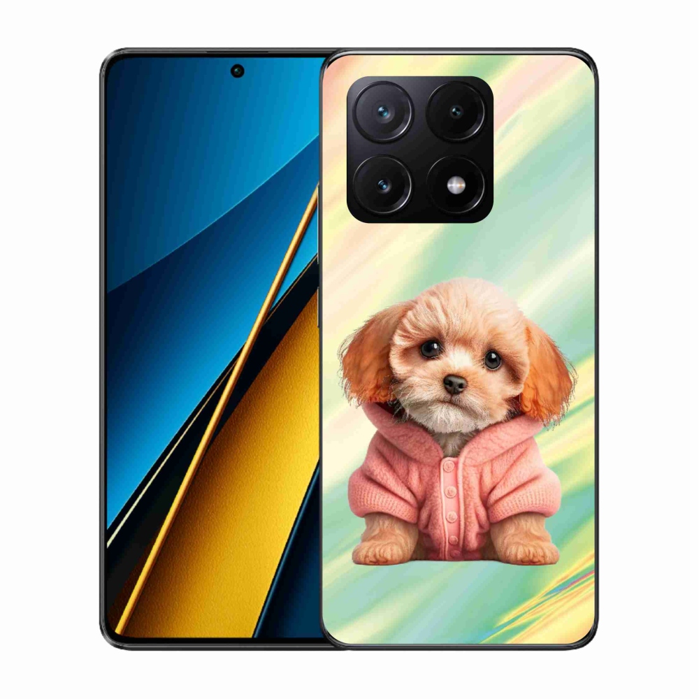 Gél borítás mmCase a Xiaomi Poco X6 Pro 5G számára - pulóveres kiskutya