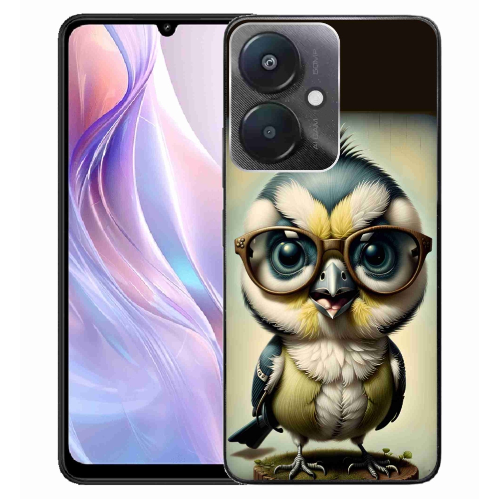 Gél borítás mmCase a Xiaomi Redmi 13C 5G - kölyök szemüveggel