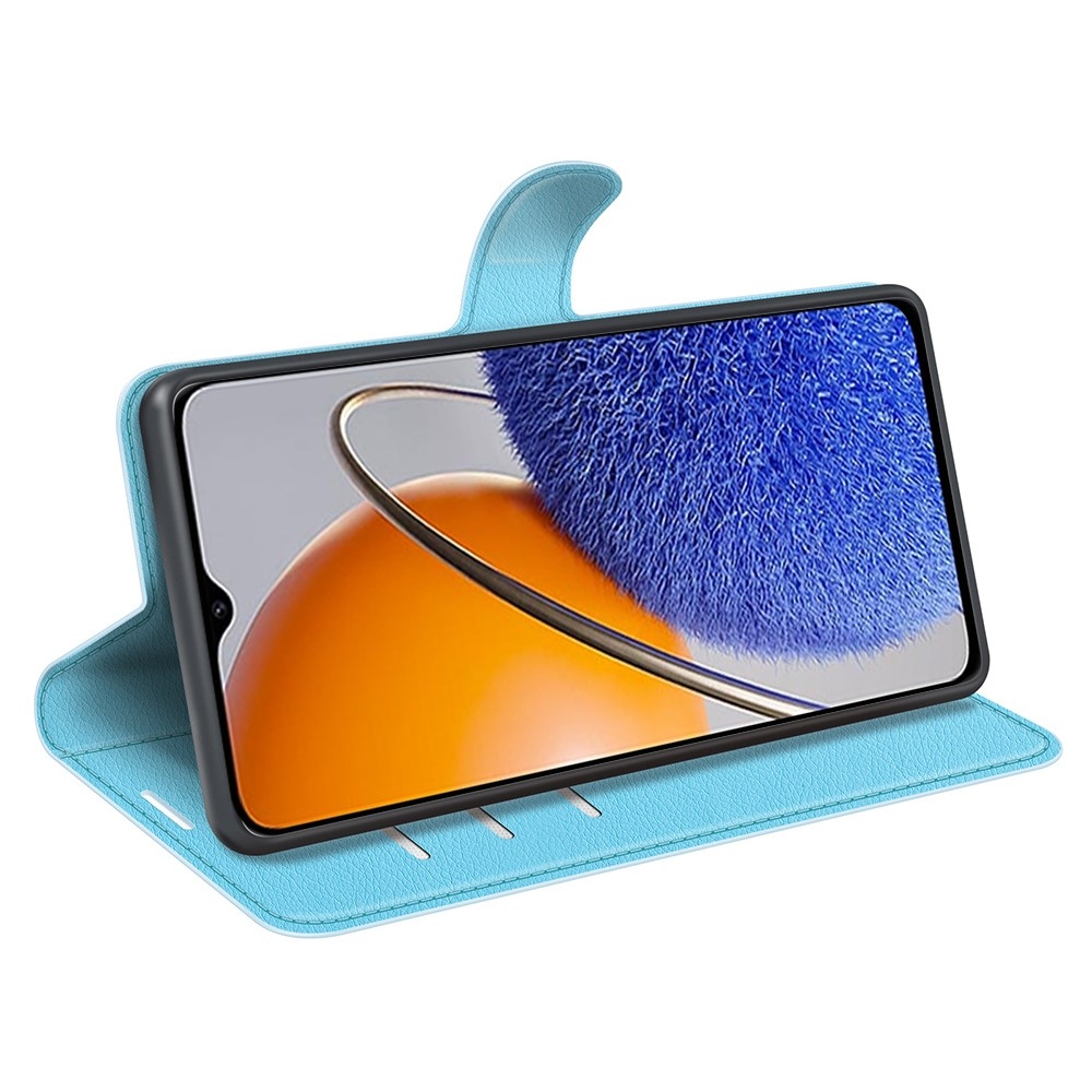 Litchi könyv tok Huawei Nova Y61-hez - kék