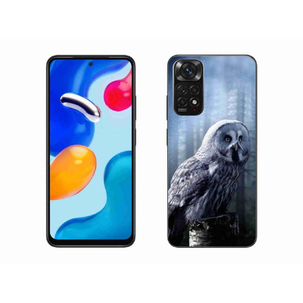 Gél borító mmCase a Xiaomi Redmi Note 11 4G-hez - bagoly