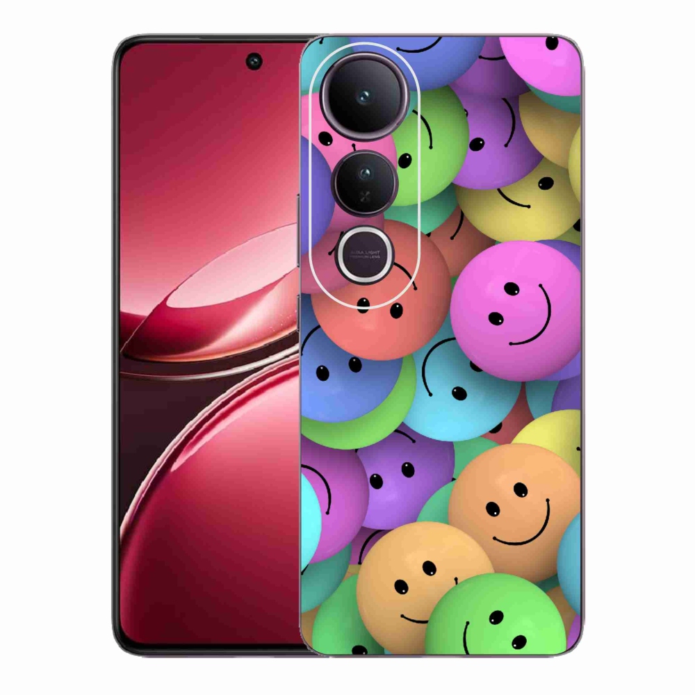 Gél borítás mmCase a Vivo V50 Lite 4G/5G készülékhez - színes smiley-k