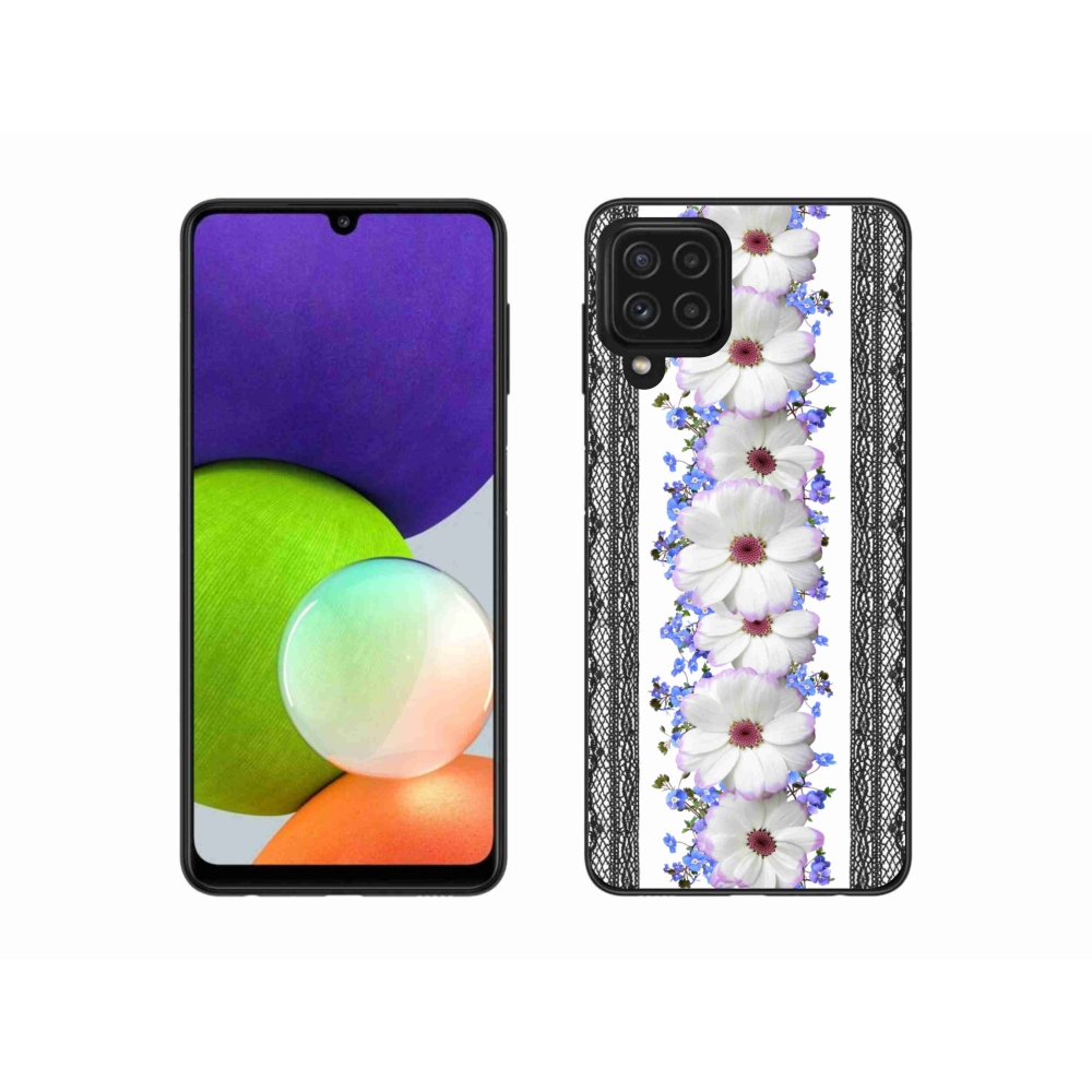 Gél borító mmCase Samsung Galaxy A22 4G - virágok 8