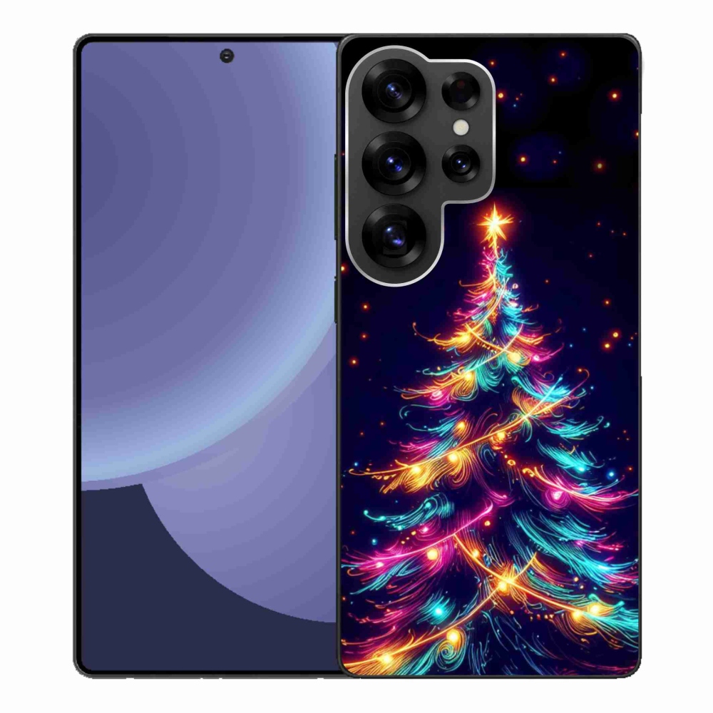 Gél borítás mmCase Samsung Galaxy S25 Ultra - neon karácsonyfa