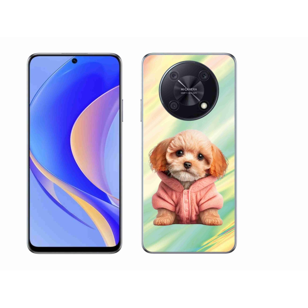Gél borítás mmCase a Huawei Nova Y90 készülékhez - pulóveres kiskutya