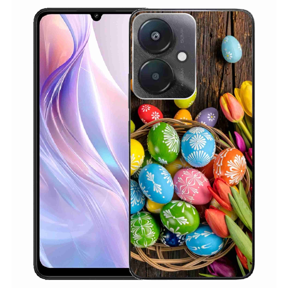 Gél borító mmCase a Xiaomi Redmi 13C 5G számára - Húsvéti tojások