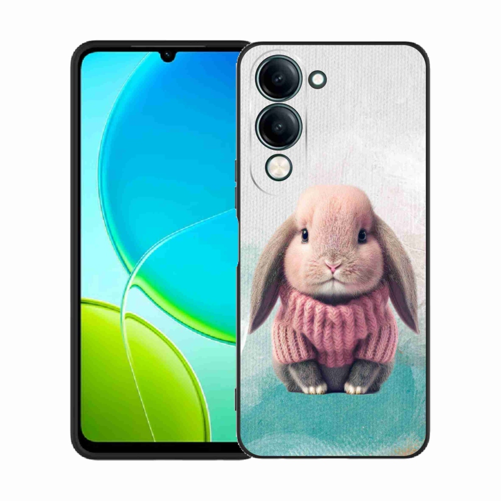 Gél borítás mmCase a Vivo Y29s 5G-hez - nyúl pulóverben