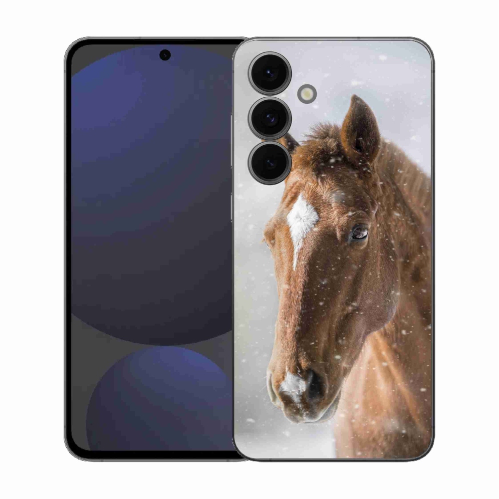 Zselés borítás mmCase Samsung Galaxy S25 FE - barna ló 2