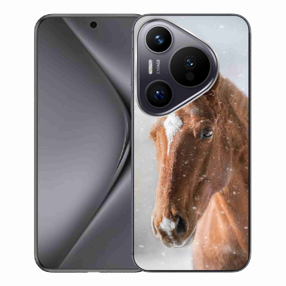 Zselés tok mmCase a Huawei Pura 70 Pro-hoz - barna ló 2