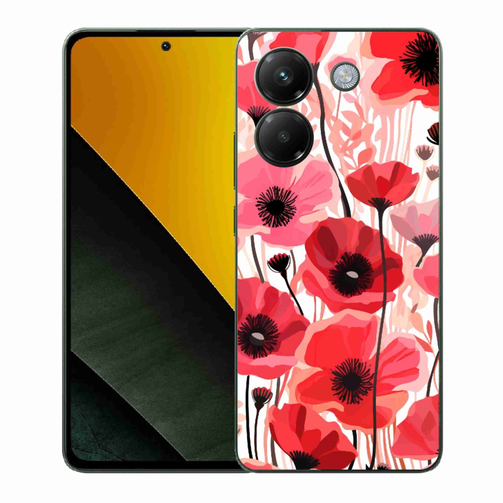 Gél borítás mmCase a Xiaomi Poco M7 Pro 5G-hez - mákos 1