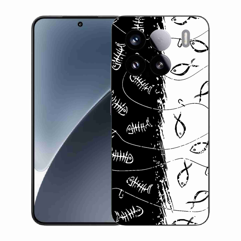 Gél borító mmCase a Xiaomi 15 - csontvázak és halak számára