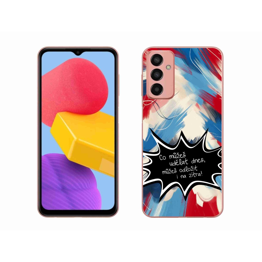 Gél borító mmCase Samsung Galaxy M13 készülékhez - vicces szöveg 9 fekete háttér