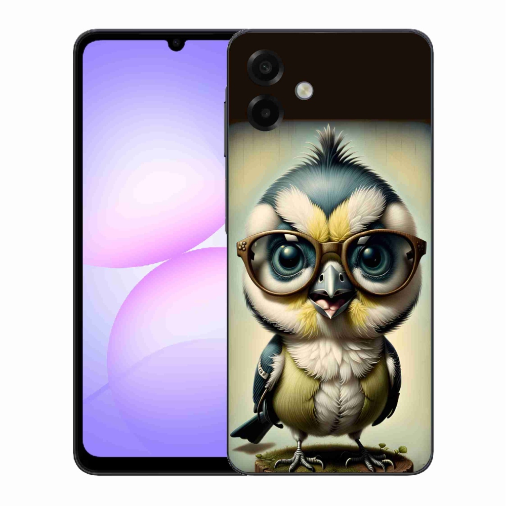 Zselés borítás mmCase Samsung Galaxy A07 4G - kölyök szemüveggel