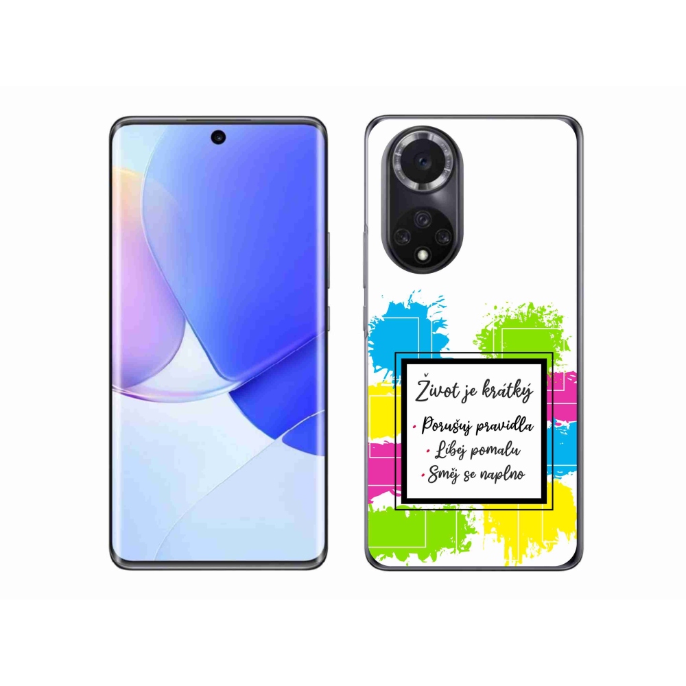Gél borítás mmCase a Huawei Nova 9 - idézet 5 fehér háttérrel