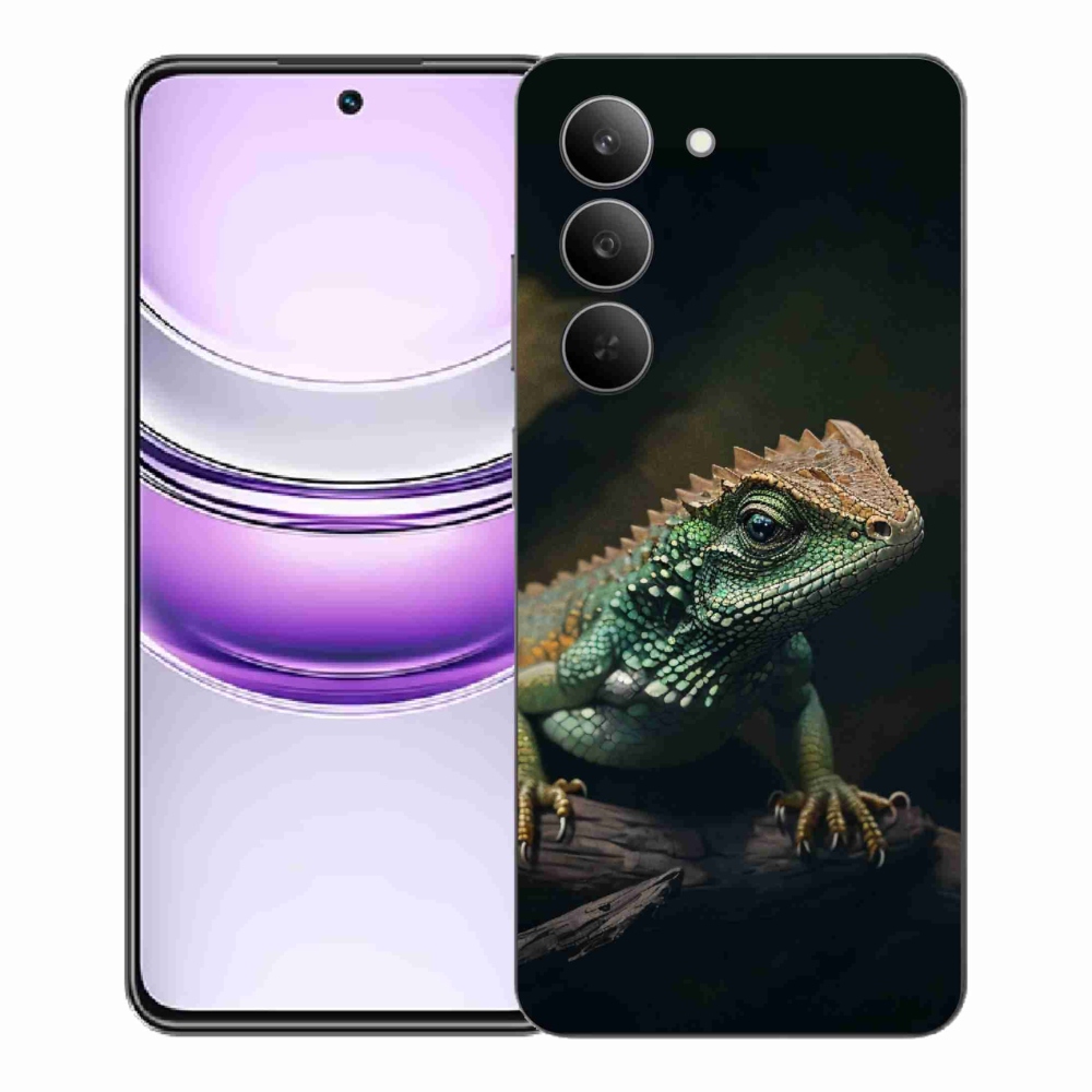 Gél borító mmCase a Realme 14x 5G készülékhez - gyík