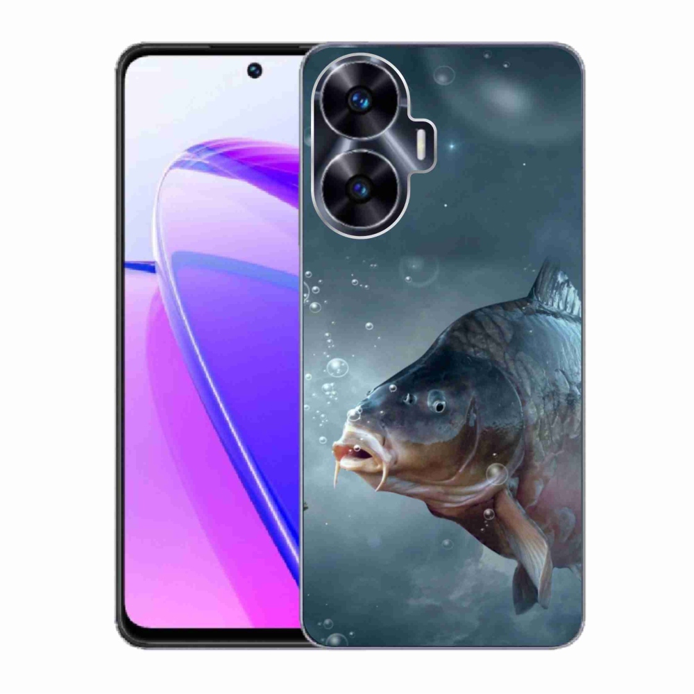 Zselés borítás mmCase a Realme C55 készülékhez - ponty és buborékok