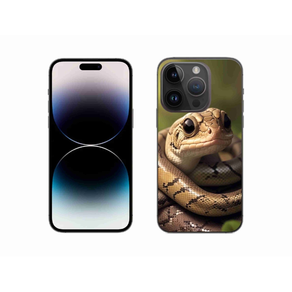 Zselés borítás mmCase iPhone 14 Pro készülékhez - kígyó 1