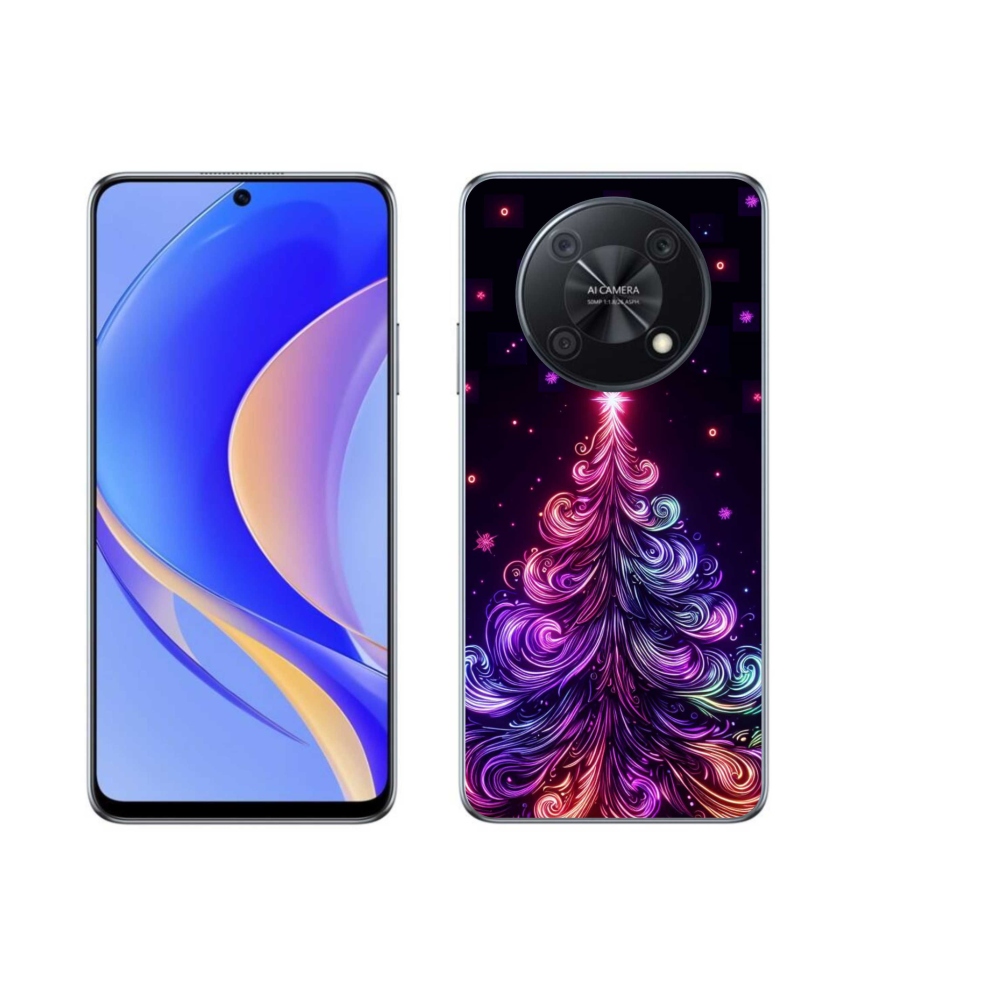 Gél borítás mmCase a Huawei Nova Y90-hez - neon karácsonyfa 1
