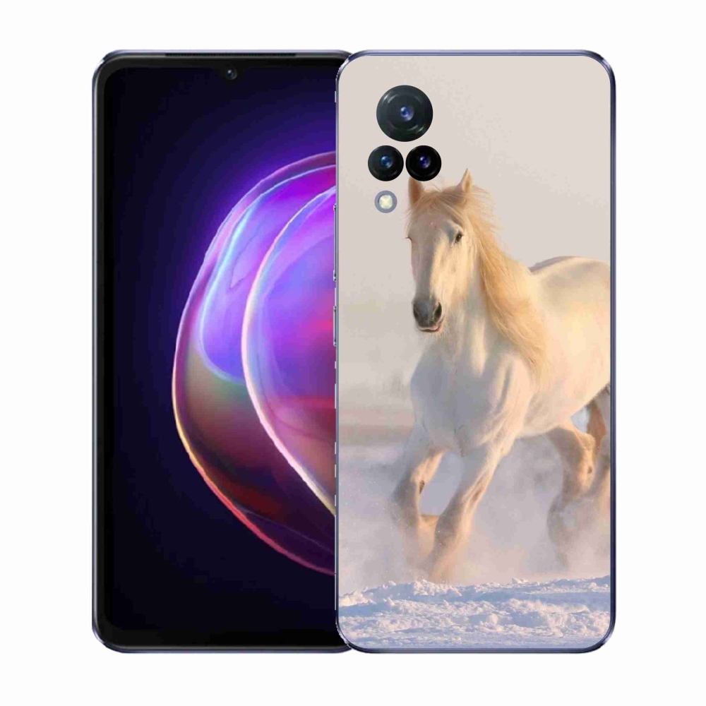 Gél borítás mmCase a Vivo V21 4G/5G készülékhez - ló a hóban