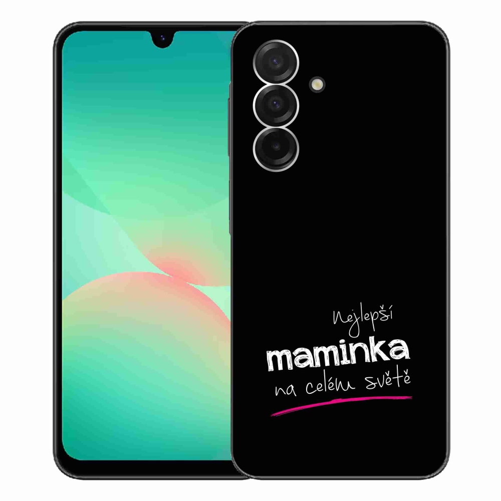 Gél borító mmCase Samsung Galaxy A26 5G - legjobb anya 4 fekete háttérrel