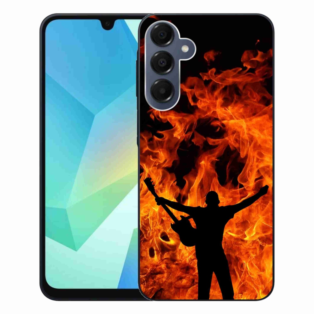 Gél borítás mmCase Samsung Galaxy A16 4G/5G - zenész és tűz