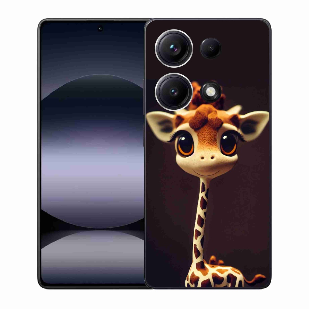 Gél borítás mmCase a Xiaomi Redmi Note 14S-hez - kis zsiráf