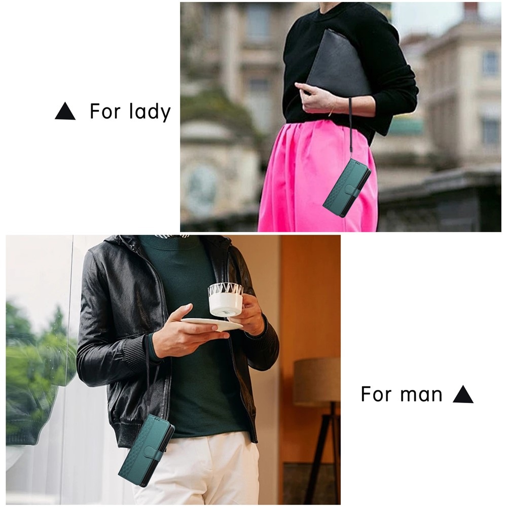 Gridy könyvtáska Samsung Galaxy Z Fold7 5G - zöld