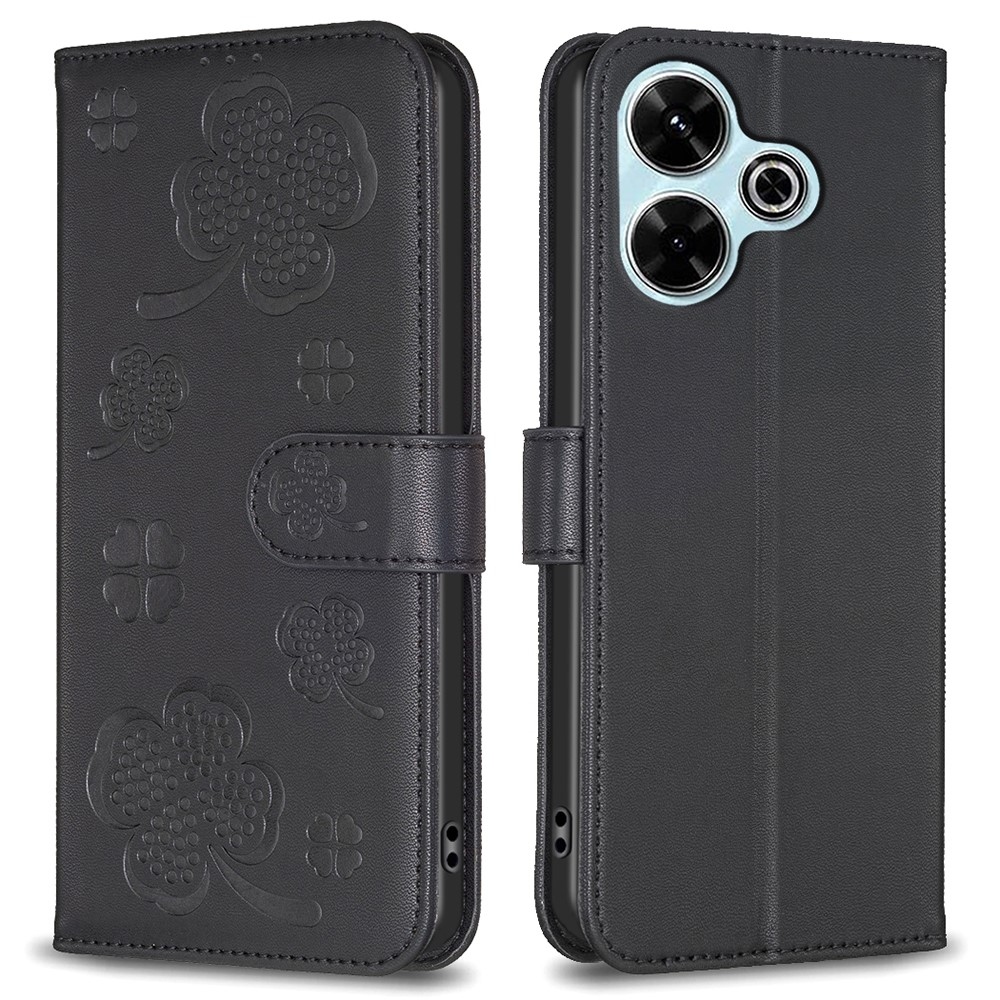 Clover könyv tok Xiaomi Redmi 13 4G/Poco M6 4G - fekete