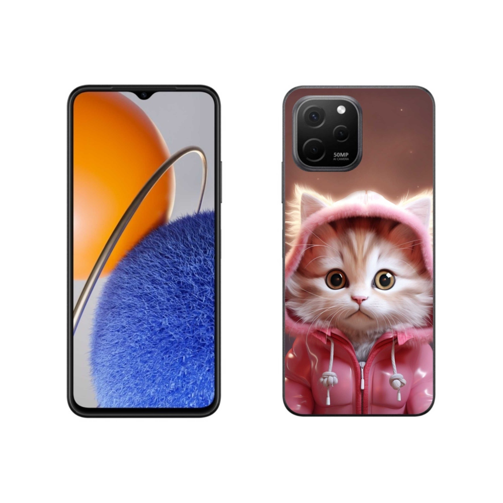 Gél borító mmCase a Huawei Nova Y61 készülékhez - aranyos cica 3