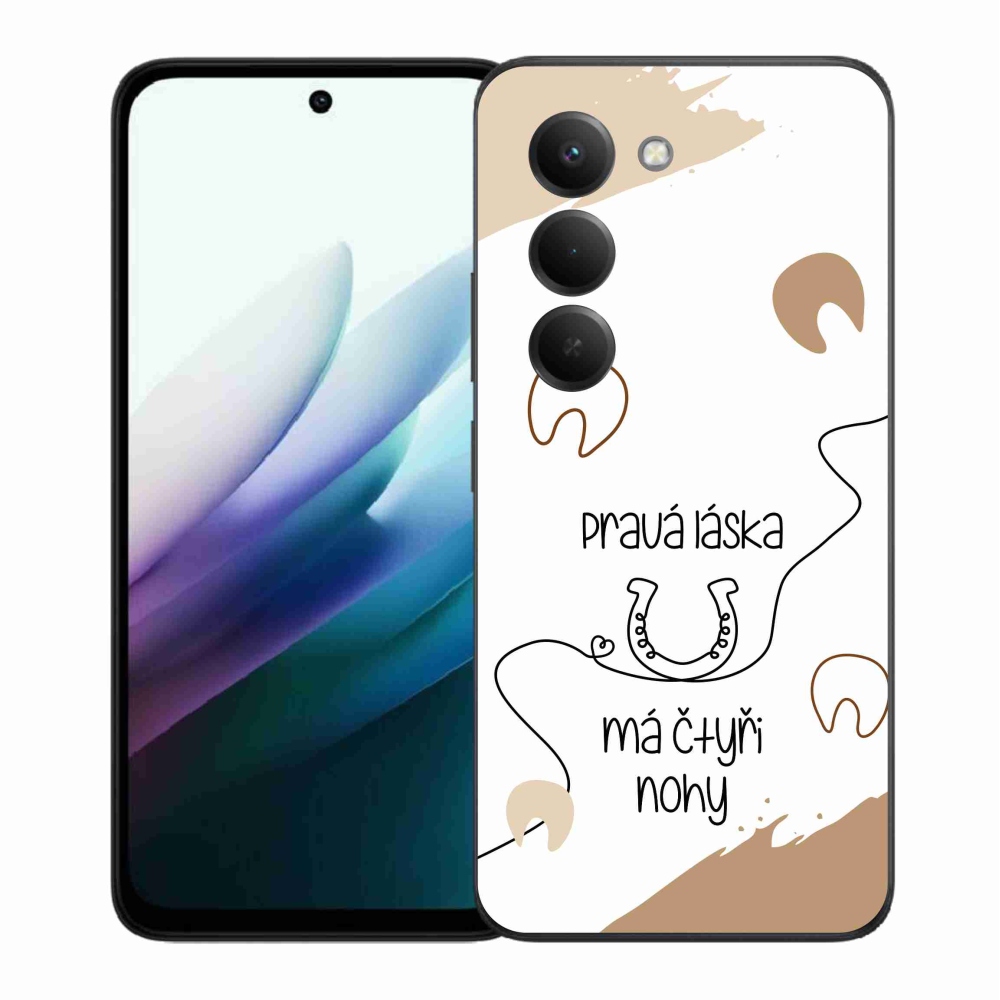 Gél borítás mmCase a Xiaomi Redmi 15 4G/5G (171mm) - ló motívum fehér háttérrel