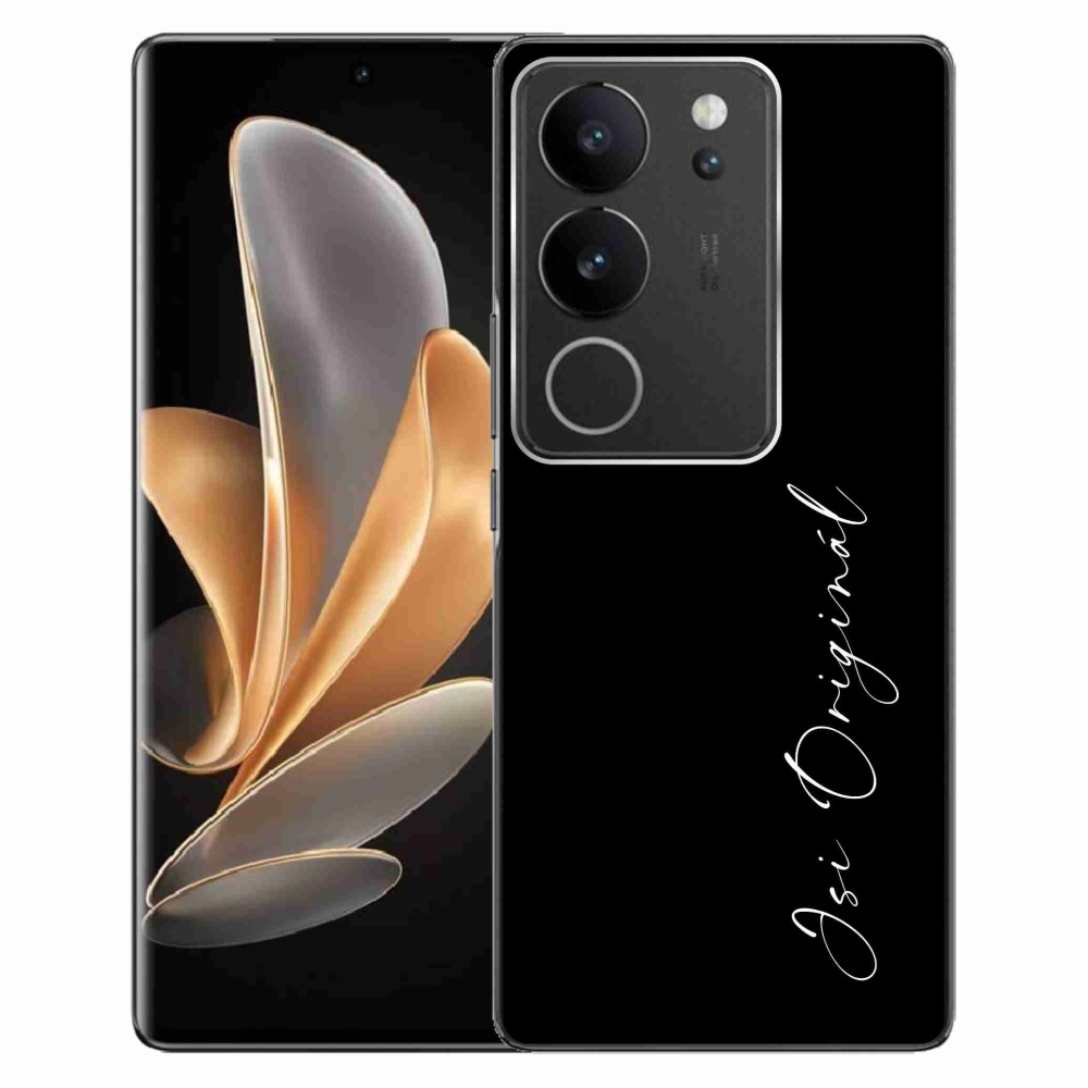 Gélburkolat mmCase a Vivo V29 5G-n - te vagy az eredeti fekete háttér