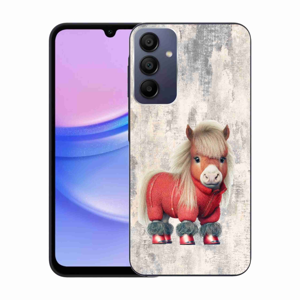 Gél borítás mmCase Samsung Galaxy A15 4G/5G - póni pulóverben - Samsung Galaxy A15 4G/5G számára