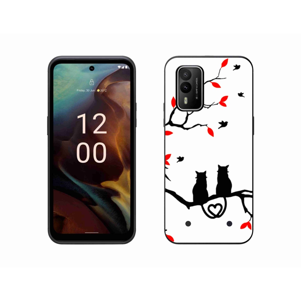Zselés borítás mmCase a Nokia XR21 készülékhez - macska szeretet