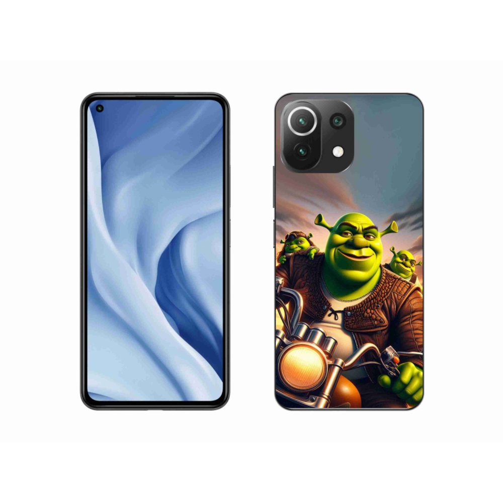 Gél borítás mmCase a Xiaomi 11 Lite 5G NE számára - Shrek egy motorkerékpáron