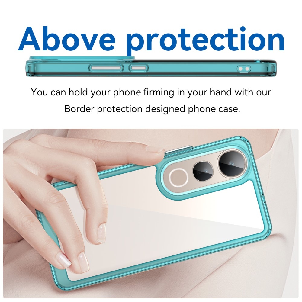 Gél tok fix hátlappal a Vivo V50 Lite 4G/5G készülékhez - világoskék színben