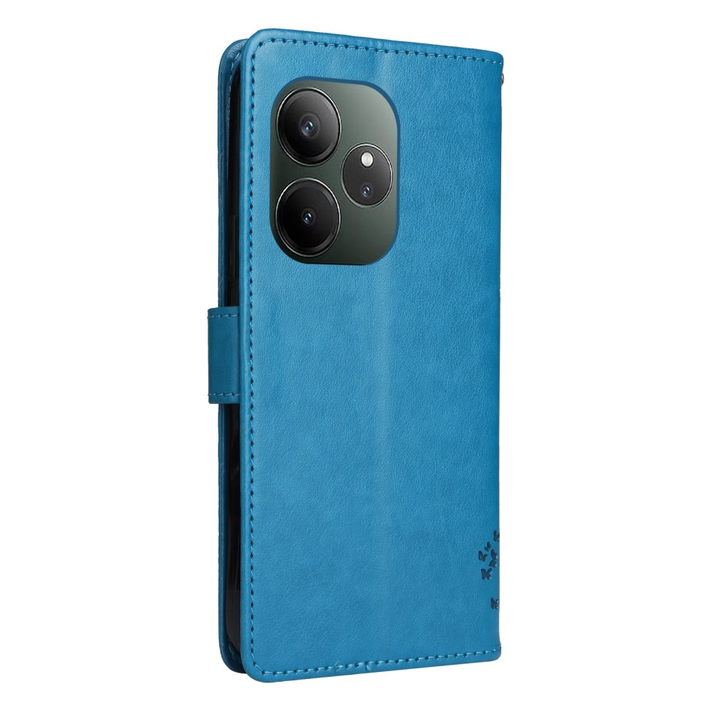 Fa könyvtáska a Realme GT 6 5G/GT 6T 5G számára - kék