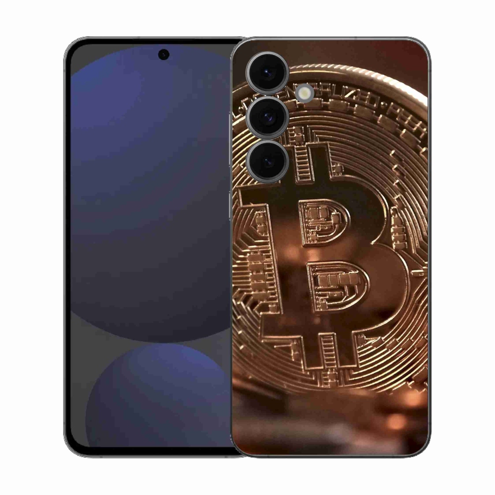Gél borítás mmCase Samsung Galaxy S25 FE készülékhez - bitcoin