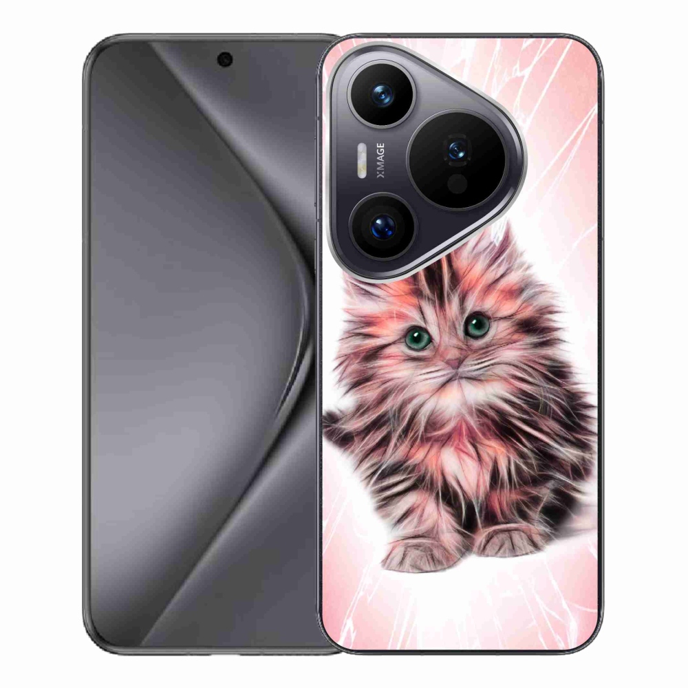 Gél borítás mmCase a Huawei Pura 70 Pro számára - aranyos cica