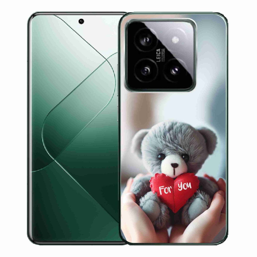 Gél borítás mmCase a Xiaomi 14 Pro-hoz - mackó a szerelmesek számára