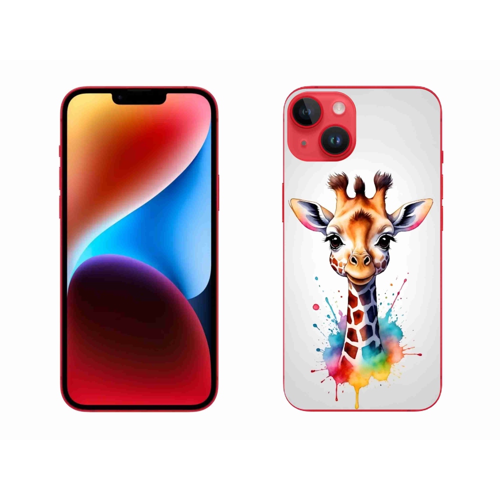 Zselés borítás mmCase iPhone 14 Plus készülékhez - zsiráf 1