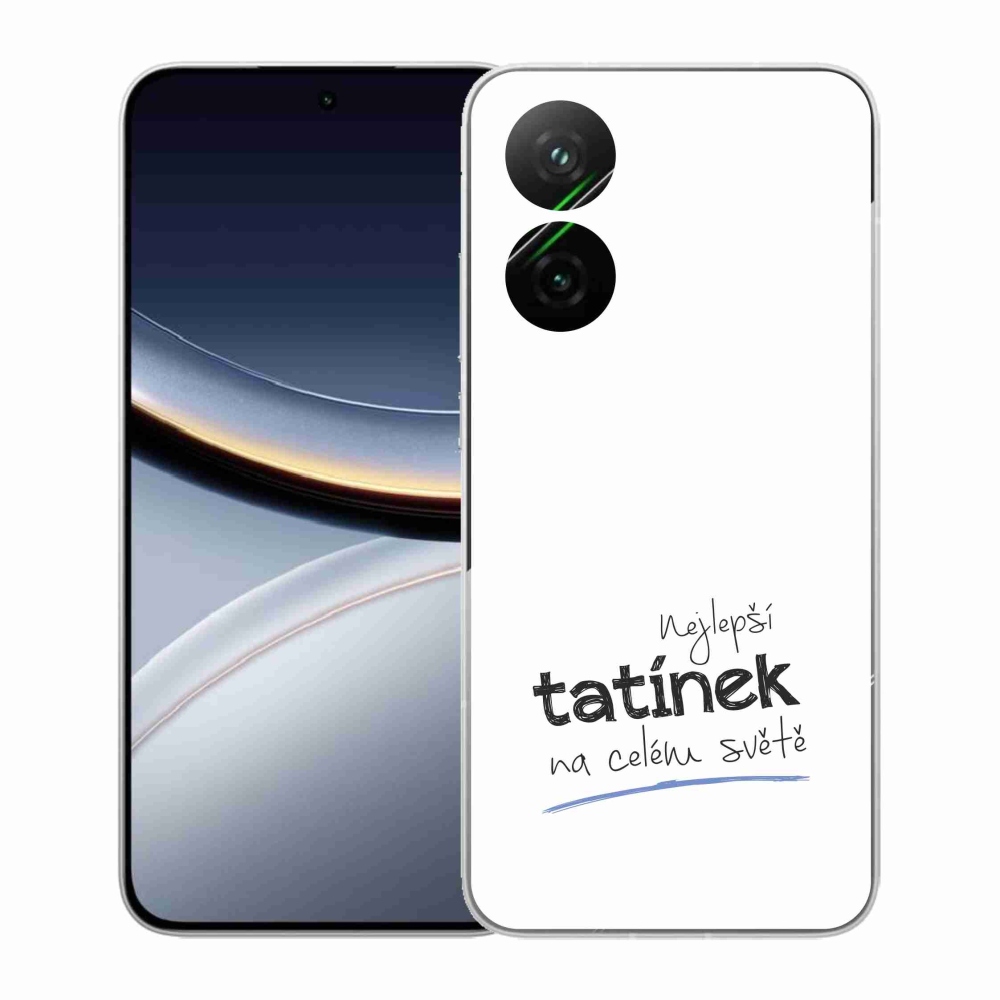 Gél borító mmCase a Xiaomi Poco F7 5G - legjobb apuci 4 fehér háttérrel