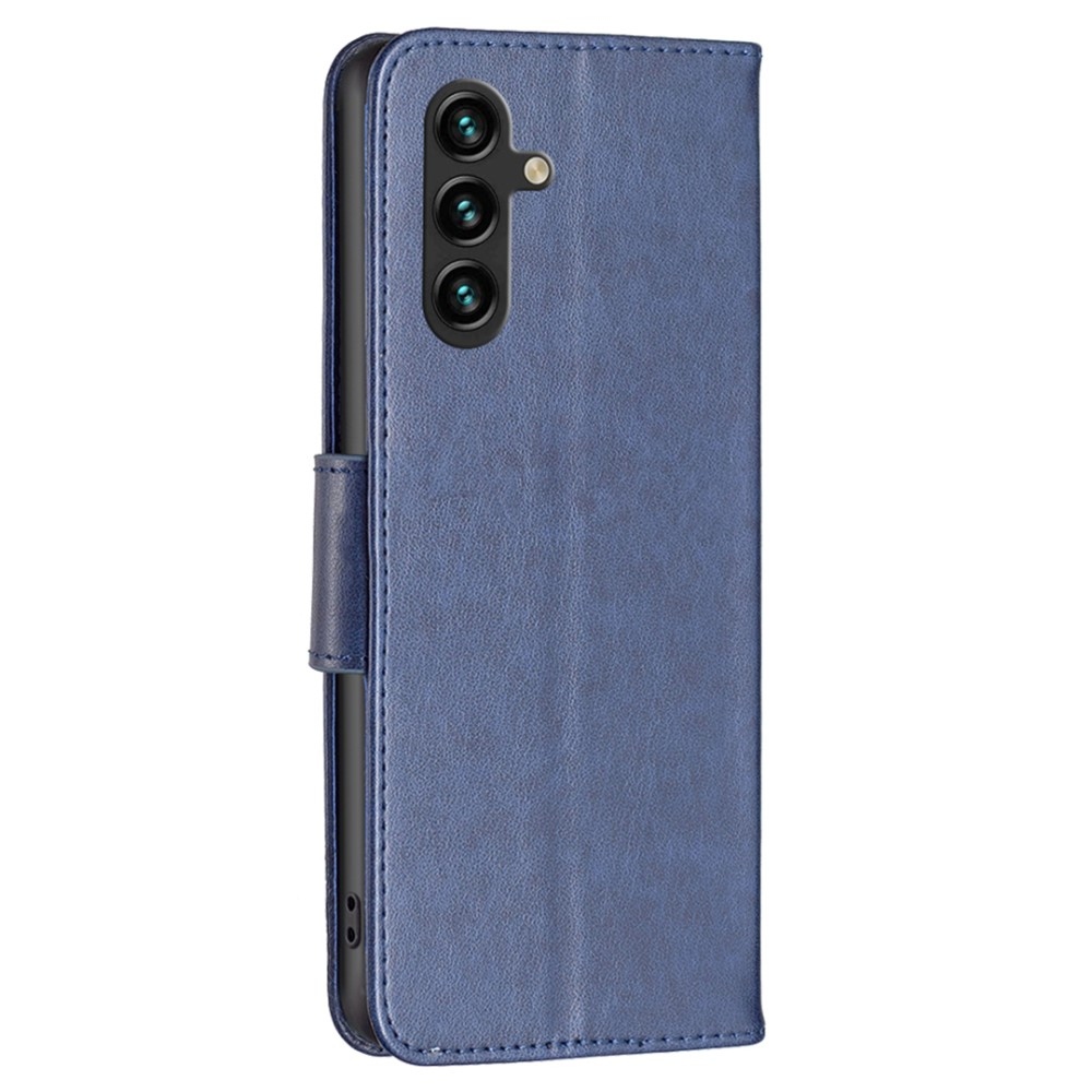 Pillangó könyv tok Samsung Galaxy A15 4G/5G készülékhez - sötétkék