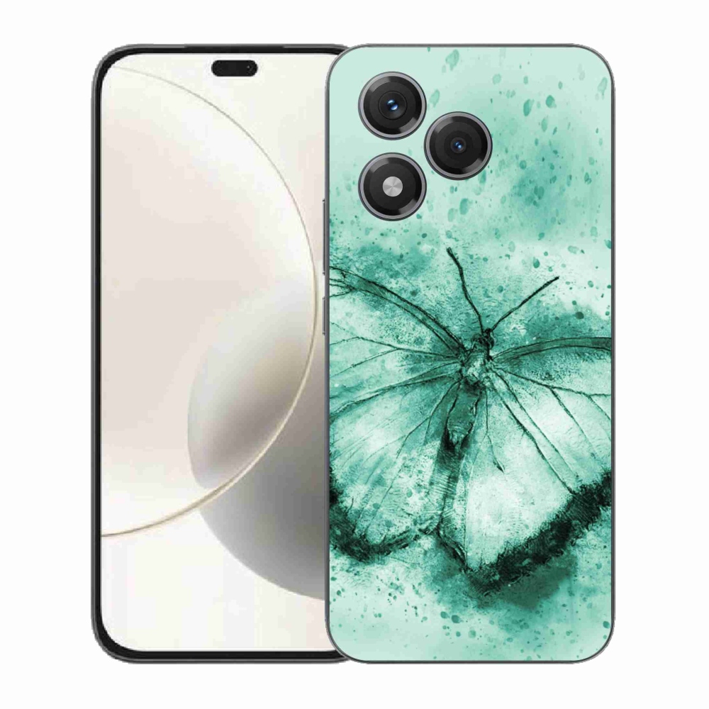 Zselés borítás mmCase a Honor 400 Lite-hoz - zöld pillangó