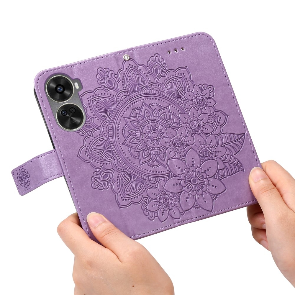 Mandala könyv tok Huawei Nova 12 SE-hez - lila