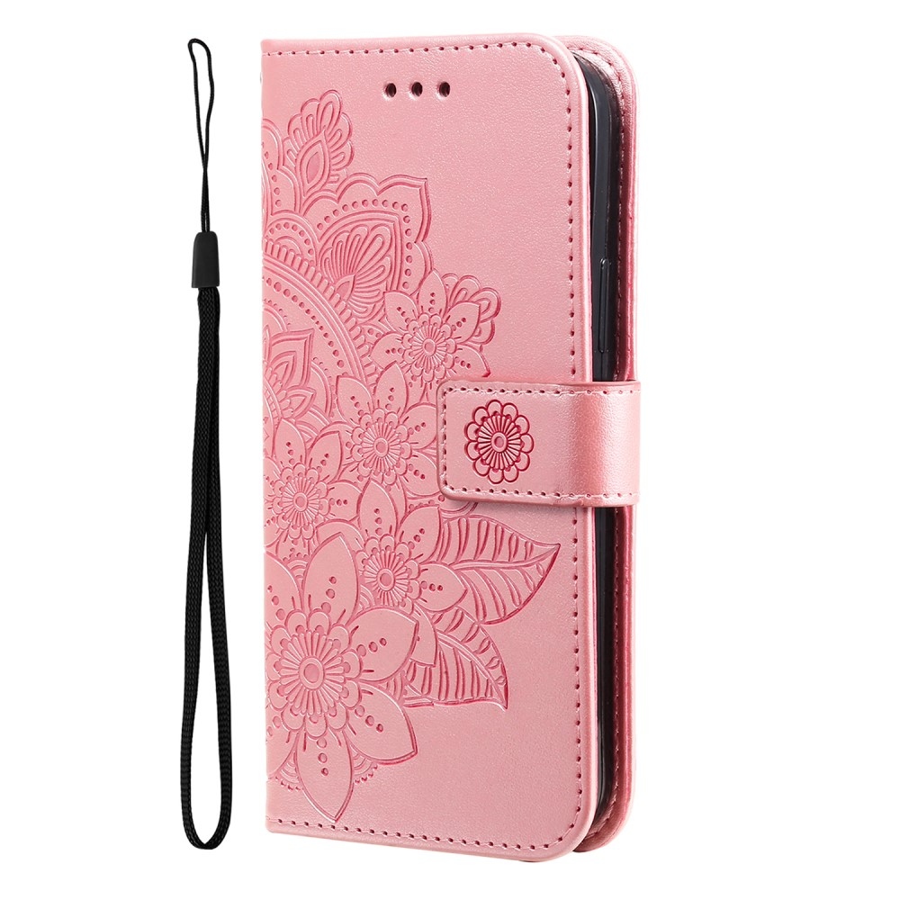 Mandala könyvtáska Samsung Galaxy A36 5G - rózsaszínű