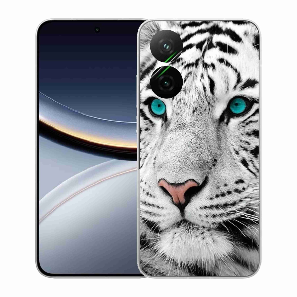 Gél borítás mmCase a Xiaomi Poco F7 5G számára - fehér tigris