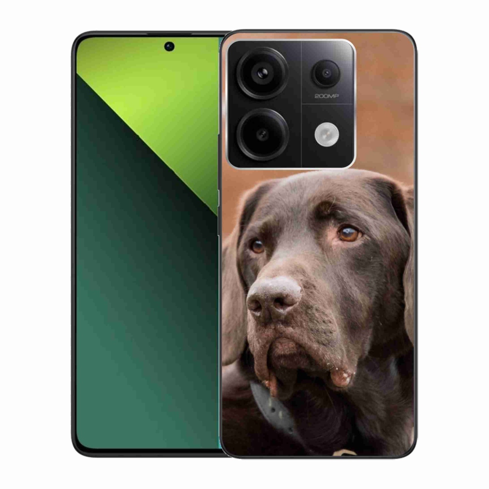 Gél tok mmCase a Xiaomi Redmi Note 13 Pro 5G/Poco X6 5G számára - barna labrador