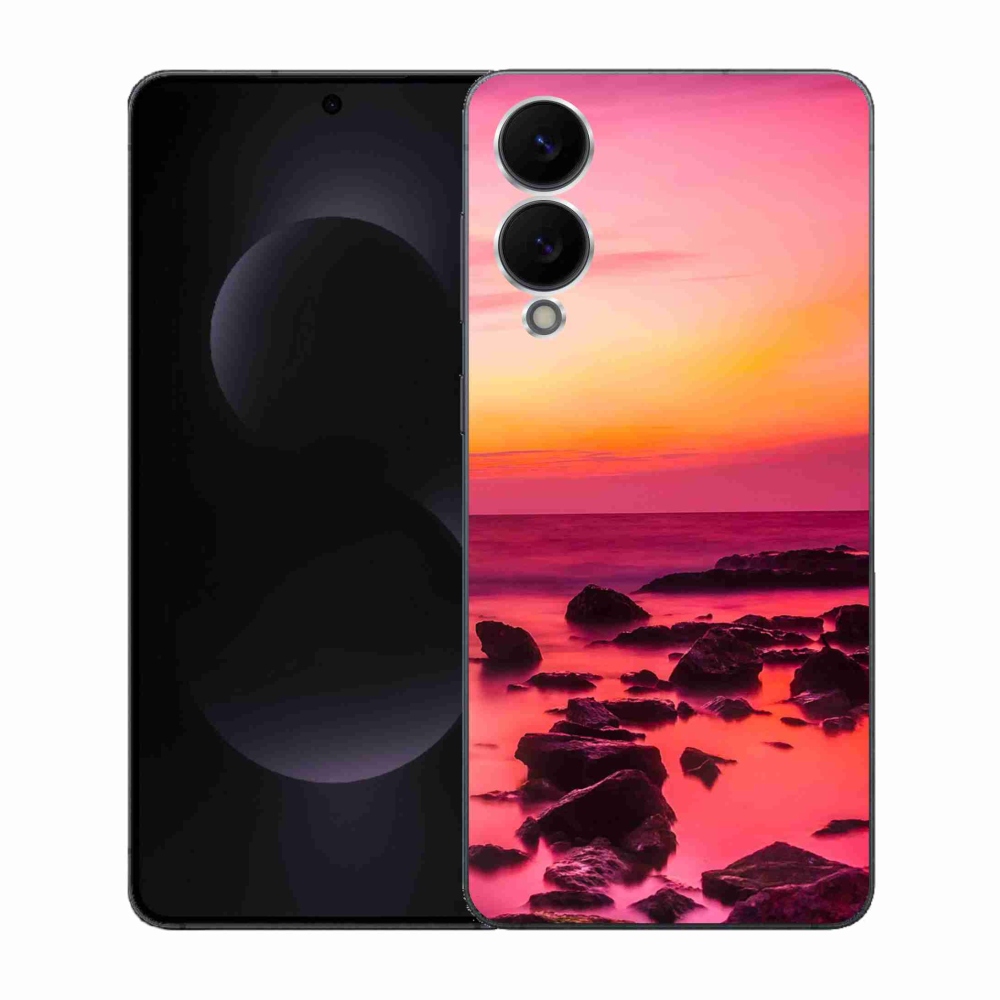 Gél borítás mmCase Samsung Galaxy S25 Edge készülékhez - tenger és ragyogás